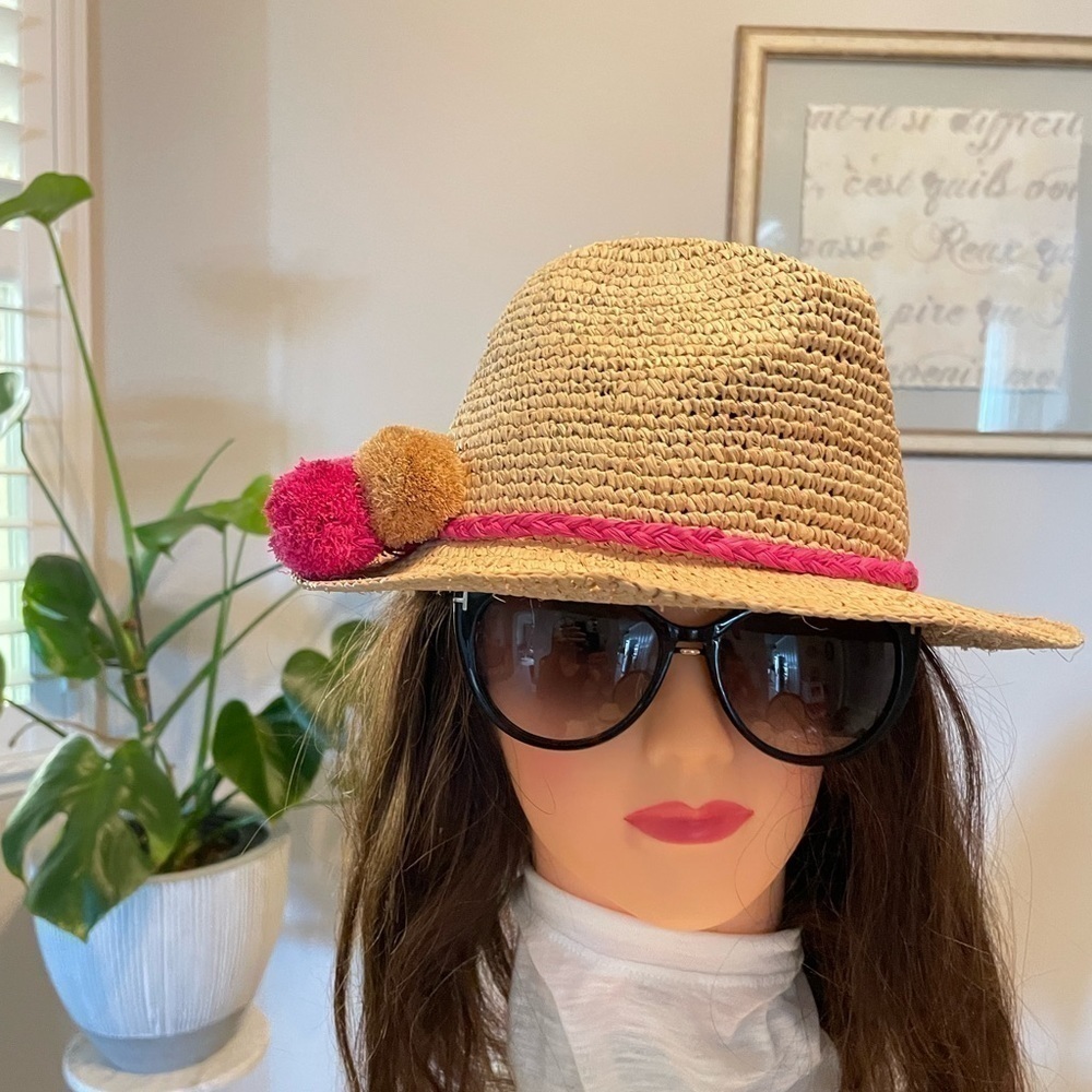 Talbots hat with bon bon